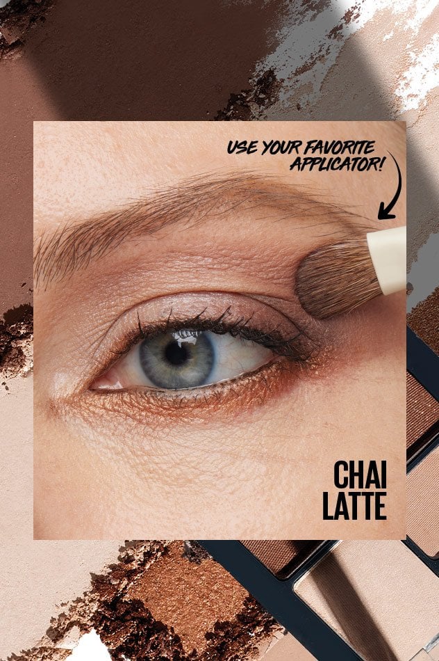 Expert Wear Quads Shade Macro Chai Latte Application Inga