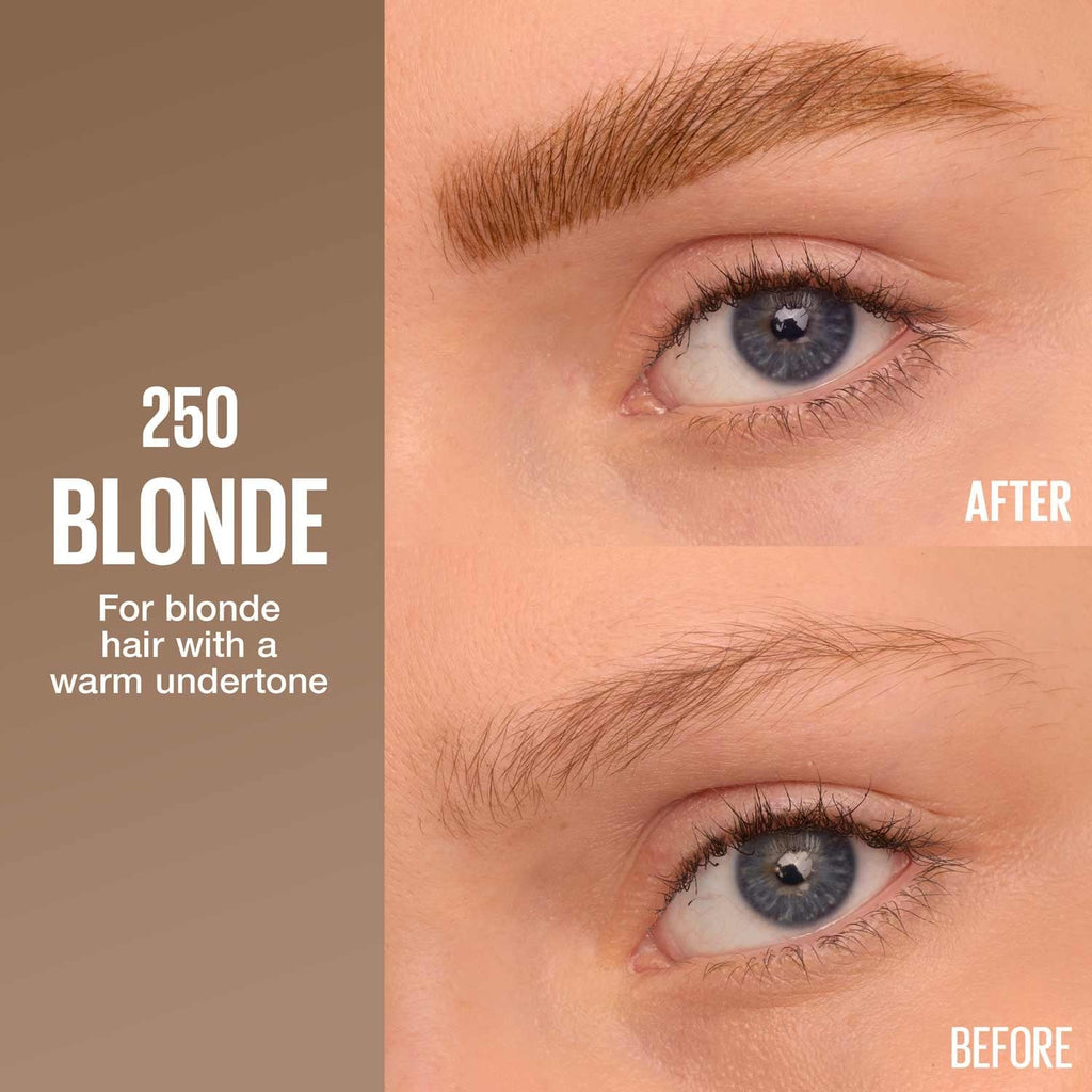 Maybelline Brow inserts pdp 250 blonde 041554103489 shadecard