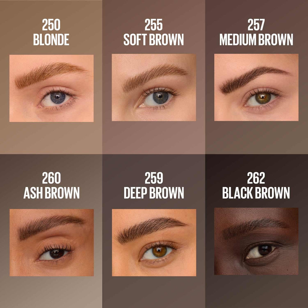 Maybelline Brow inserts pdp lifestyle shaderange