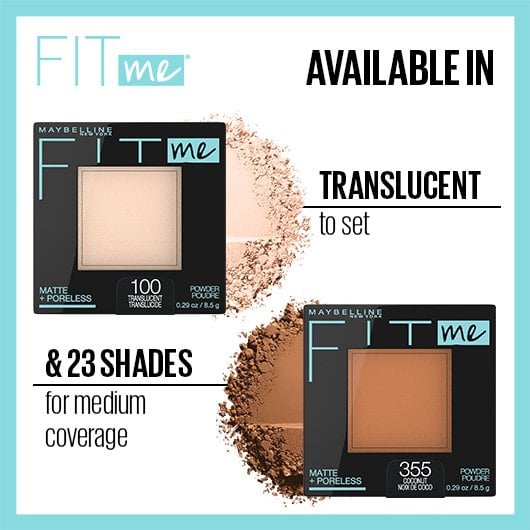 Maybellines pressed powder for setting makeup and for medium coverage.