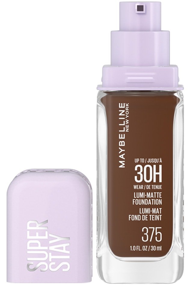 maybelline lumi matte foundation US 375 upc p open