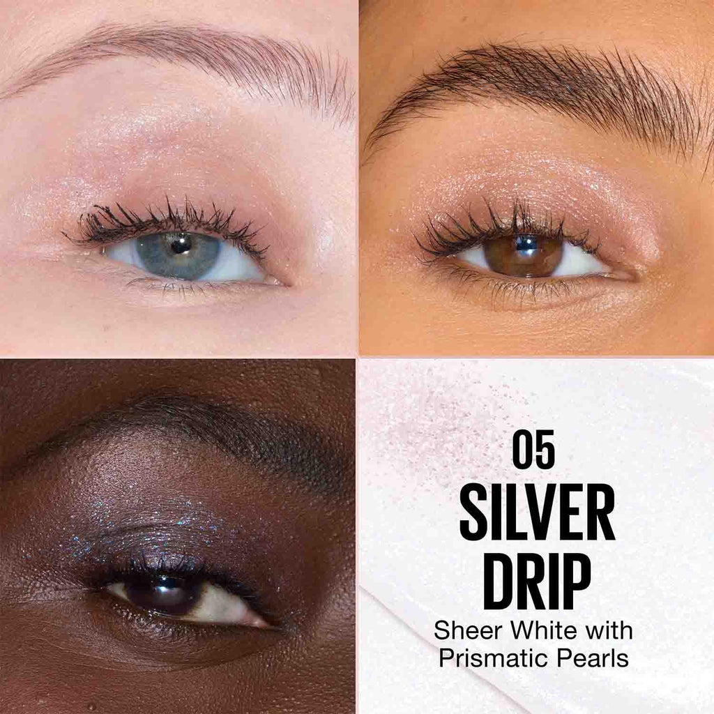MNY Eye Shadow Shadow Drip ATF Shade Card 05 Silver Drip 1500x1500
