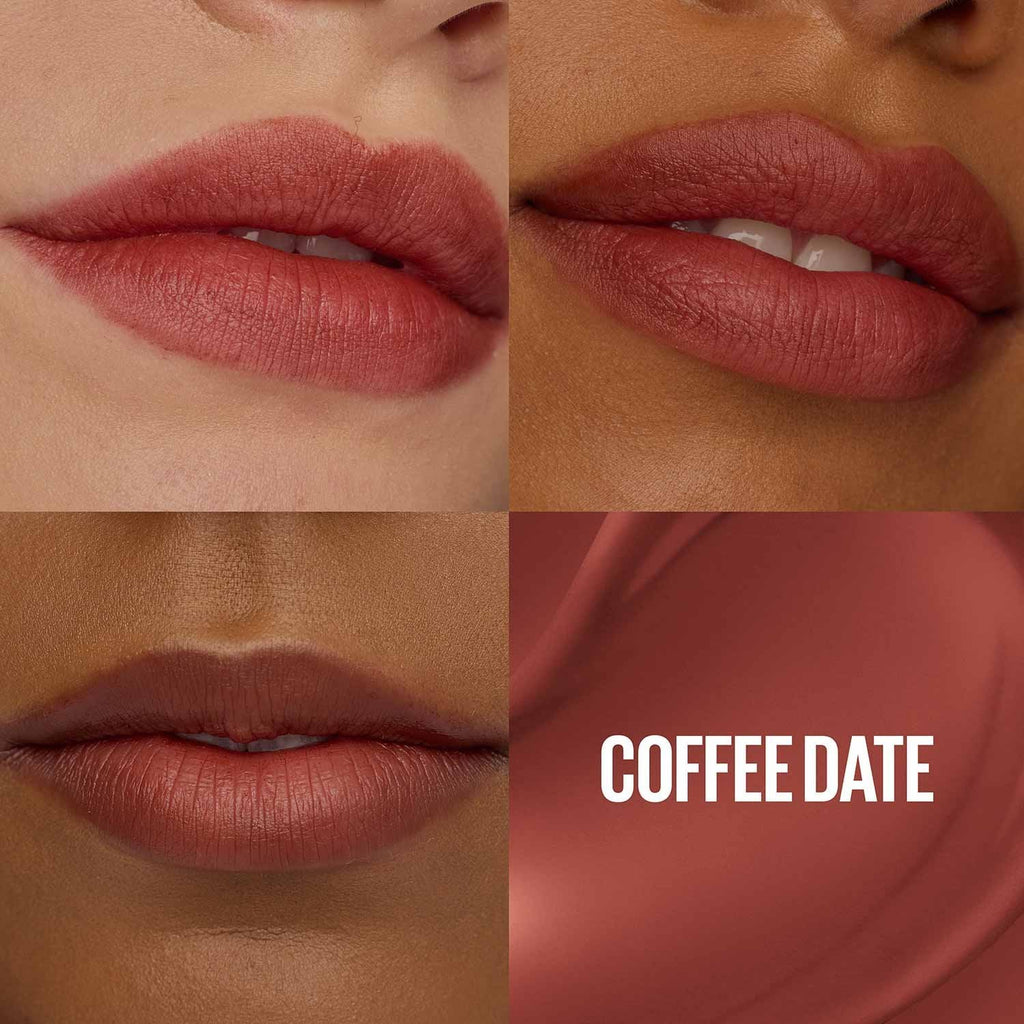 MAYBELLINE TEDDY TINT SHADE CARD NUDES COFFEE DATE