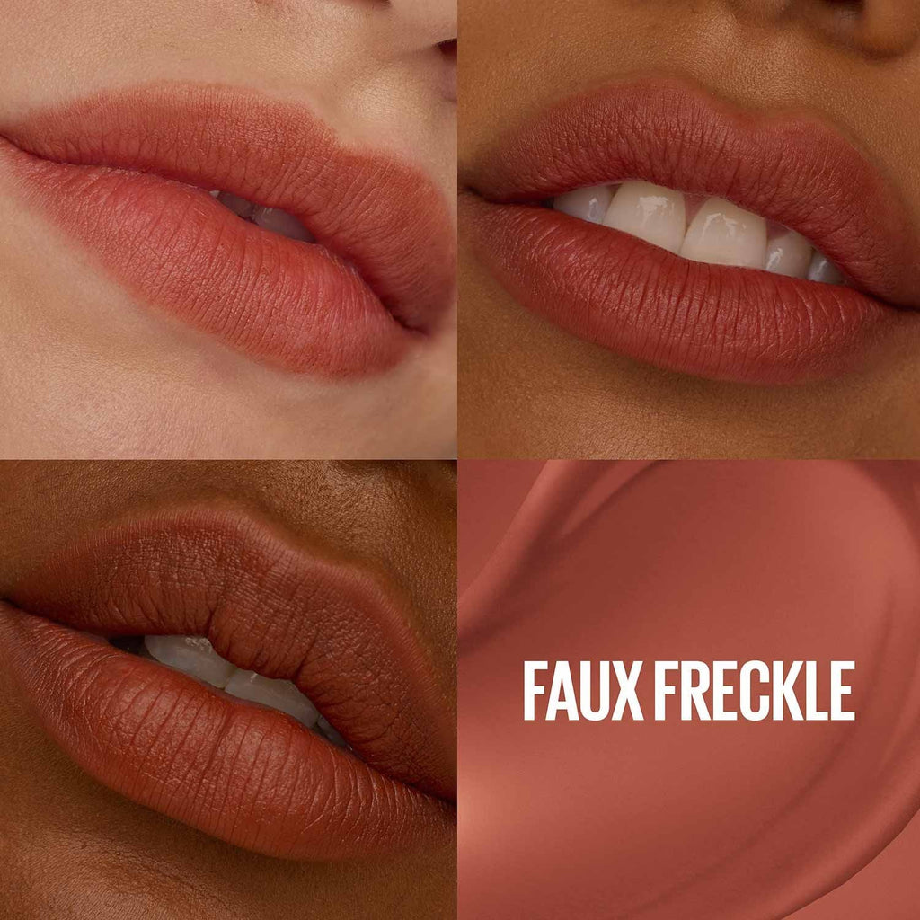 MAYBELLINE TEDDY TINT SHADE CARD NUDES FAUX FRECKLE