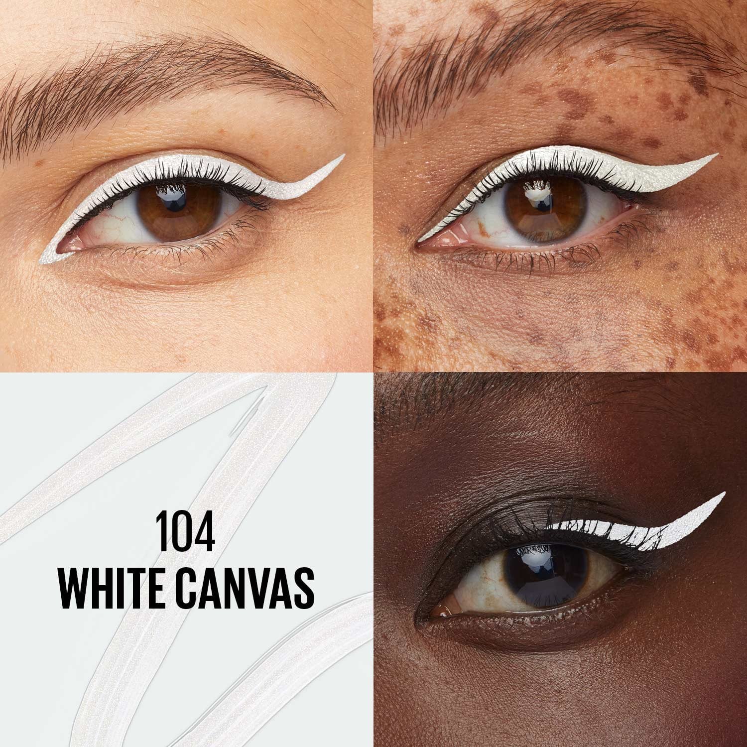 MNY Eye Liquid Liner Tattoo Studio Dip Ink US ATF Shade Card White Canvas