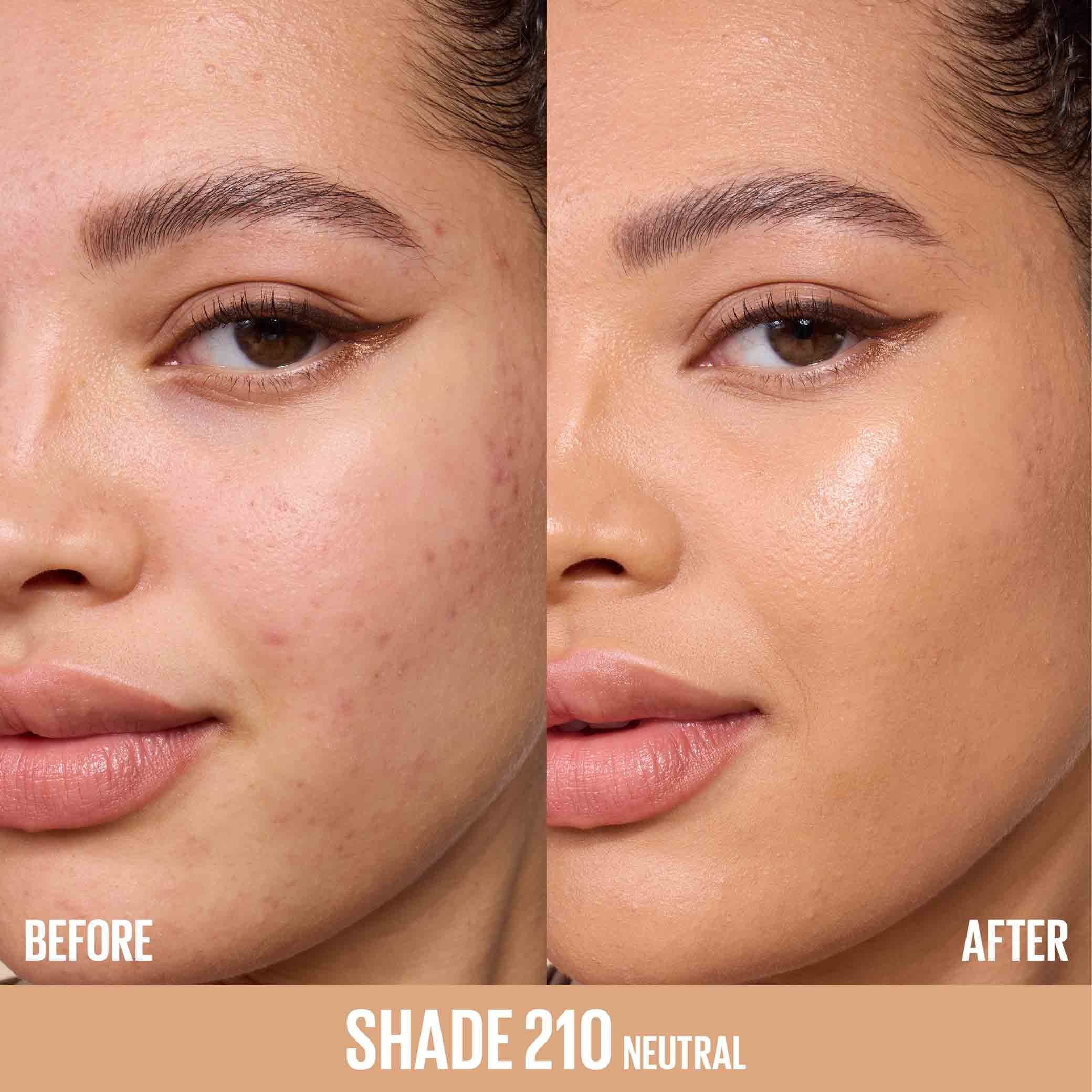 MNY Face Lifter Foundation ATF Before After 210