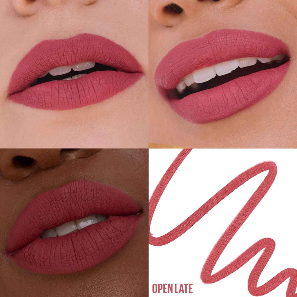 MNY Lip Lifter Liner ATF Shade Card Open Late